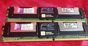 X2 PCS - KINGSTON KTD-WS667/8G 4GB FB DIMM MEMORY 2RX4 - Picture 1 of 5