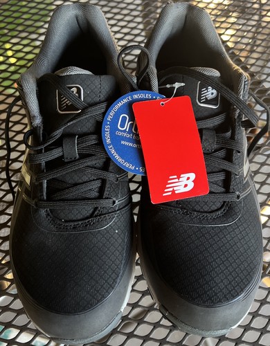 Scarpa da golf New Balance Minimus NBG1005BK da uomo nera USA 8 nuove etichette!!!
