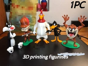 Looney Tunes Elmer Fudd Foghorn Leghorn 3D Printing Figurine Collection 1PC - Picture 1 of 21