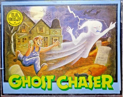 COMMODORE 64/128 -- GHOST CHASER (U.S. GOLD/AVANTAGE ARTWORKS) - Bild 1 von 2