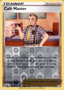 SWSH09: Brilliant Stars #133/172 Cafe Master Reverse Holo - Picture 1 of 2