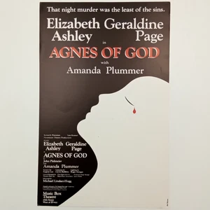 Agnes of God Theatre Broadway Window Card Poster 14 x 22" Off-Broadway Used F1 - Picture 1 of 11