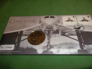 2009 royal mail Concorde 40th Anniversary of the first flight   coin cover - Picture 1 of 4