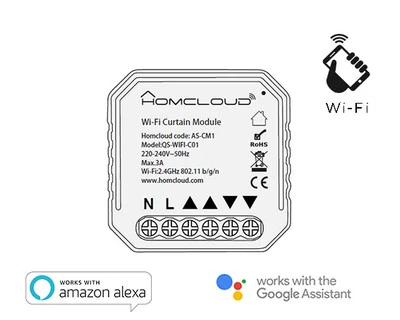 HOMCLOUD MODULO TAPPARELLE INTELLIGENTE WIFI DA INCASSO (AS-CM1)