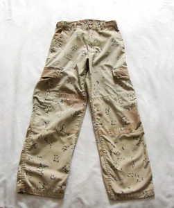 Mens Vintage Parklands Canada Duty BDU Desert Beige Camouflage Camo Cargo Pants - Picture 1 of 9