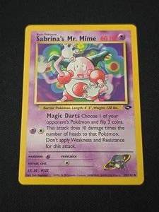 Sabrinas Mr. Mime 59/132 Gym Challenge Regular WOTC Vintage 2000 Pokemon TCG LP - Bild 1 von 2