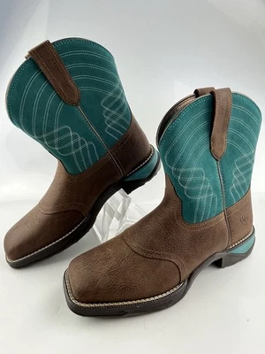 Botas Ariat Damas Anthem Shortie Dark Cottage & Turquesa 10035776 Talla 9 B Foto 1 de 4