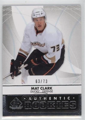 2012-13 SP Game Used Edition Authentic Rookies /73 Mat Clark #101 Rookie RC - Image 1 of 2