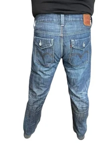 Levis 514 Slim Straight Jeans Men 34 32 Flap Back Pockets medium Wash Y2K Retro - Picture 1 of 7