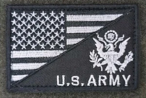 US ARMY EAGLE LOGO AMERICAN FLAG SWAT TACTICAL MILITARY HOOK MORALE PATCH - Picture 1 of 4