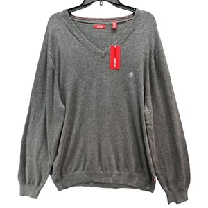 Izod Sweater Men XL Heather Gray Pullover Doubleface Knit Business Classic NEW - Picture 1 of 17