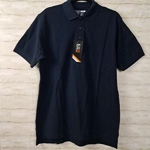 5.11 Tactical Mens Professional Short Sleeve Polo Cotton Pique Dark Navy 41060 M - Picture 1 of 6