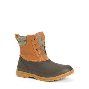 Muck Women's Originals Duck Lace Boot - Tan/Dark Brown - Picture 1 of 7