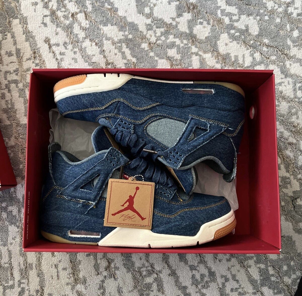Levi's x Air Jordan 4 Retro Denim for Sale | Authenticity Levi's x Air Jordan 4 Retro Denim for Sale | Authenticity