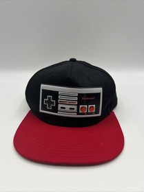 Nintendo NES Controller 2018 Retro Hat Snapback Cap Black Red One Size Fits All