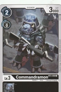 Juego de cartas Bandai Digimon 2021 - Commandramon BT3-059 C - negro - Imagen 1 de 2