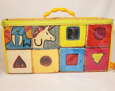 B. You. Battat ABC Alphabet Building Blocks Baby Rattle Plush Squishy Carry Case - Image 1 of 4