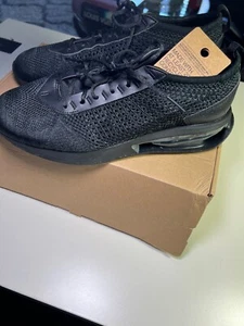 Neu! Größe 11 - Nike Air Max Flyknit Racer Triple Black FD2764 001 mit Karton - Bild 1 von 5