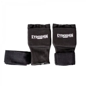 Victorbudousa Gel Padded Inner Gloves| Hand Wraps for Boxing | Muay Thai | Black - Picture 1 of 4