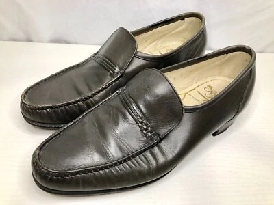 FLORSHEIM Imperial коричневый / серый пенни мокасины поскользнуться на платье туфли размер 8 - Изображение 1 из 4