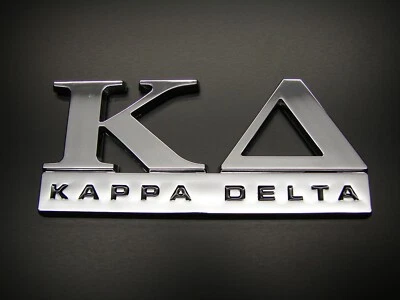 KAPPA DELTA COCHE EMBLEMA PEGATINA LOGOTIPO INSIGNIA CALCOMANÍA Fraternidad y Hermandad Foto 1 de 4
