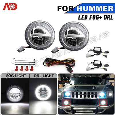 For 2003-09 Hummer H2 Fog Light Front DRL Driving Daytime Running Lamp Foglight - Image 1 of 4