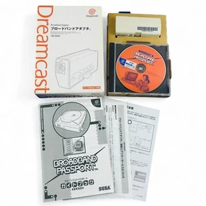 Adaptador LAN de banda ancha SEGA Dreamcast HIT-0401 en caja con manual probado Japón - Imagen 1 de 14