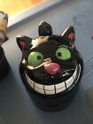 Black Cat Coffee Mug By Topsy Turvy Sits Up Smiling Cat Turn Over It?S A Mug