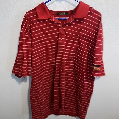 Polo de golf Raven para hombre extra grande rojo blanco ¡Polo de golfista! ¡GENIAL! VER Foto 1 de 4