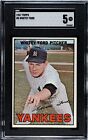 1967 Topps WHITEY FORD New York Yankees #5 SGC 5 EX Condition *LAST CARD*