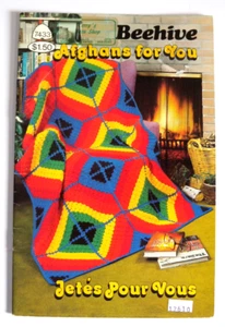 Beehive Afghans for You  (1981,Staple Bound) 12 Patterns Beehive Book 443 - Imagen 1 de 5
