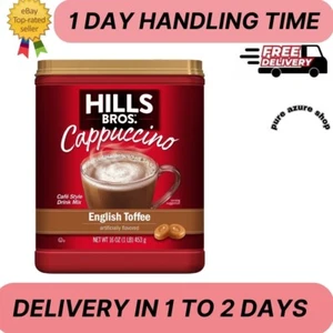 Hills Bros. Instant Cappuccino Mix, English Toffee, 16 oz (1er Pack) - Bild 1 von 9