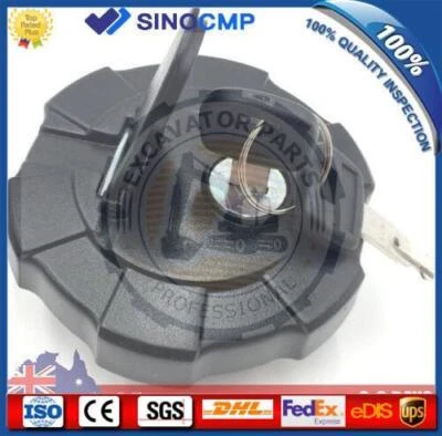 Fuel Tank Cap 411-51122 for Kubota Q581 SVL75 SVL90 KX040-4 KX057-4 KX121-3S U55 - image 1 of 4