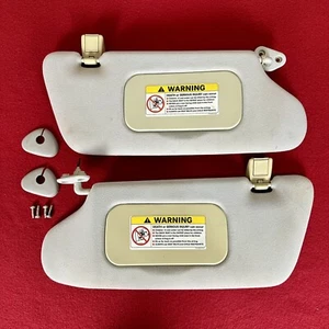 Mercedes Benz M-Class Sun Visors Pair Grey 1998-2005 Lights Mirrors - Picture 1 of 5