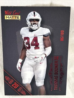 Wild Card Matte Parallel Thomas Booker /100 Red  - Image 1 of 2