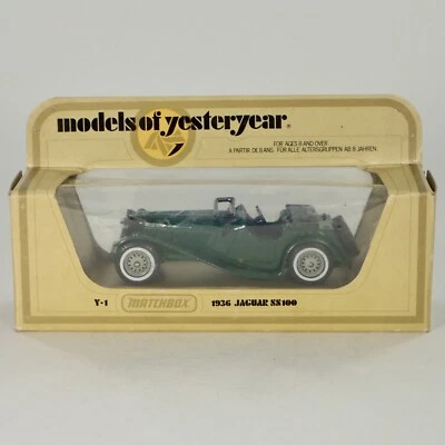 Matchbox Models of Yesteryear Y-1  1936 SS 100 Jaguar  Vorserie ! OVP - Bild 1 von 4