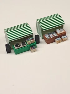 N gauge market stalls x2 Vinyl Records + Mens discount designer shirts Job lot - Picture 1 of 17