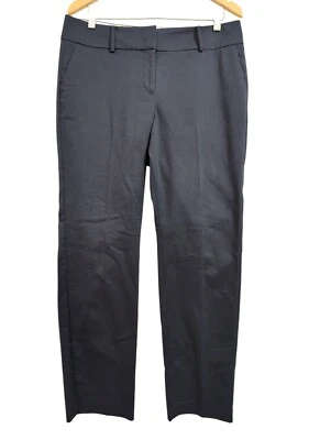 Брюки женские Ann Taylor 10 синие прямые штанины карьерные профессиональные офисные - Изображение 1 из 4