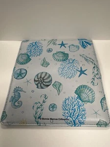 Checkbook Cover, Bonnie Marcus Collection, Starfish Seahorse Seashell Beach NEW! - Picture 1 of 3