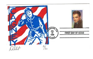 3329 James Cagney, Legend of Hollywood 1999, David Curtis FDC - Imagen 1 de 1