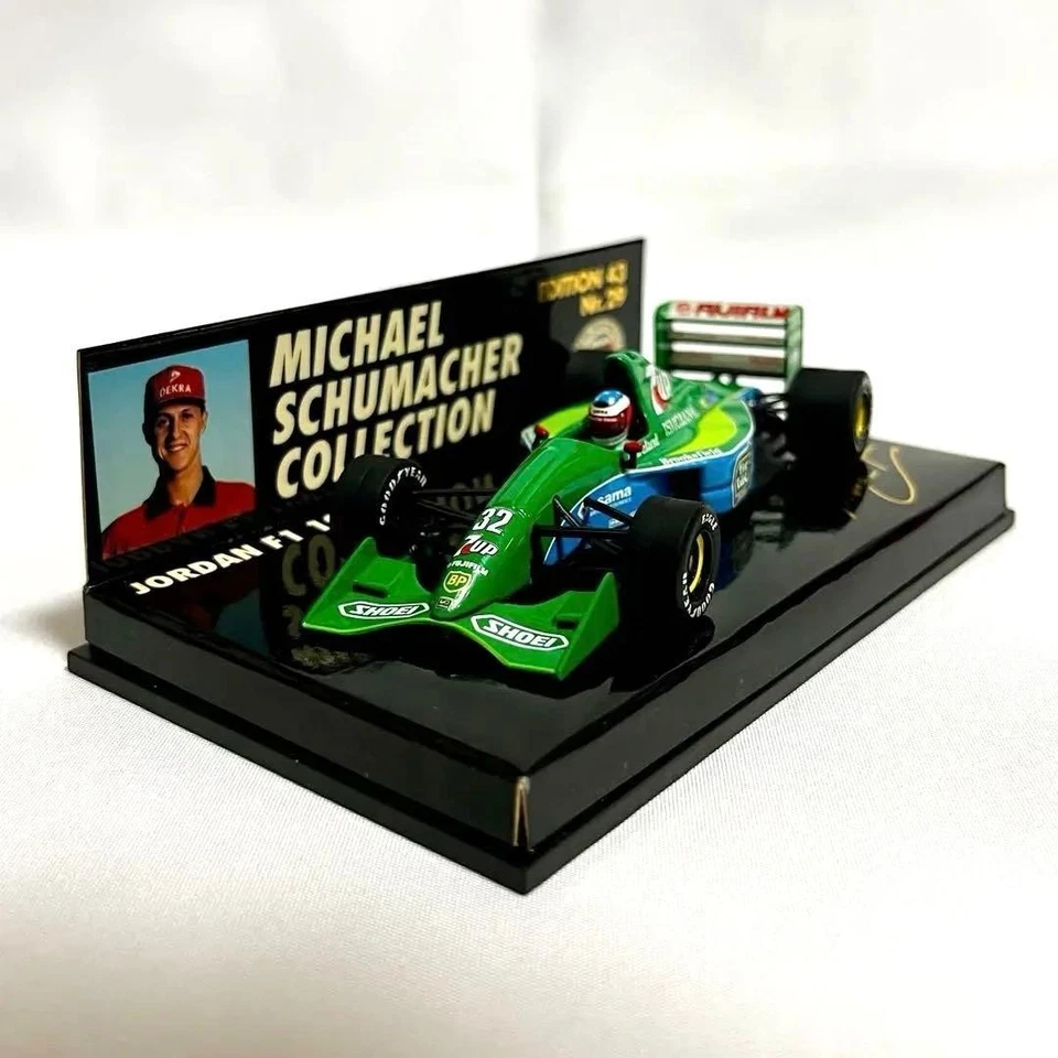 Minichamps 1/43 Jordan F191 F1 Car Michael Schumacher 1991 pressofuso da... - Immagine 1 di 4