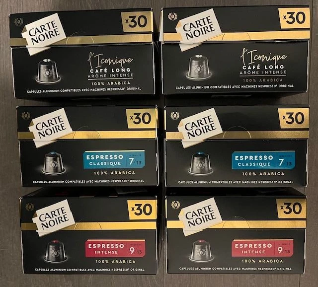CARTE NOIRE - Assortiment de 180 Capsules Compatibles Nespresso - Photo 1/1