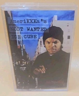 Ice Cube Amerikkka's Most Wanted Cassette Tape VG+ Priority NWA Hip-Hop Rap - Image 1 of 4