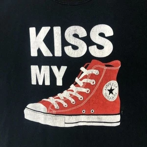 Kiss My Converse Graphic Tee Casual Short Sleeve T-Shirt Gildan Men's Size 3XL - Picture 1 of 6