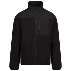 DLX Mens Grid Fleece With Sherpa Backing Taslan Panels Fleece Jacket - Lafferty - Picture 1 of 14