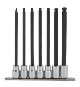 3/8 Zoll Antrieb 7 Stück Kugel Stil extra lang Sechskant Bit Set - Bild 1 von 1