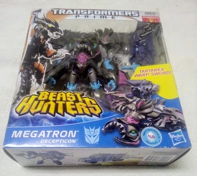 Transformers Prime Beast Hunters Megatron Sharkticon Complete w Box Instr Figure - Image 1 of 4