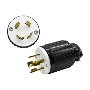 Twist Lock Elektrostecker 4-adrig, 30 Ampere, 125/250V, NEMA L14-30P - YGA025 - Bild 1 von 5