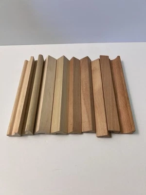 Lote de 9 racks de madeira para jogos de scrabble para artesanato - Imagem 1 de 3