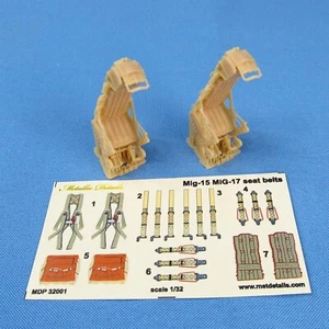Asiento de eyección KK-2 para MiG-17 MiG-19 MiG-21, asientos + calcomanías 3D 2 piezas 1:32 MDR3230 - Imagen 1 de 8